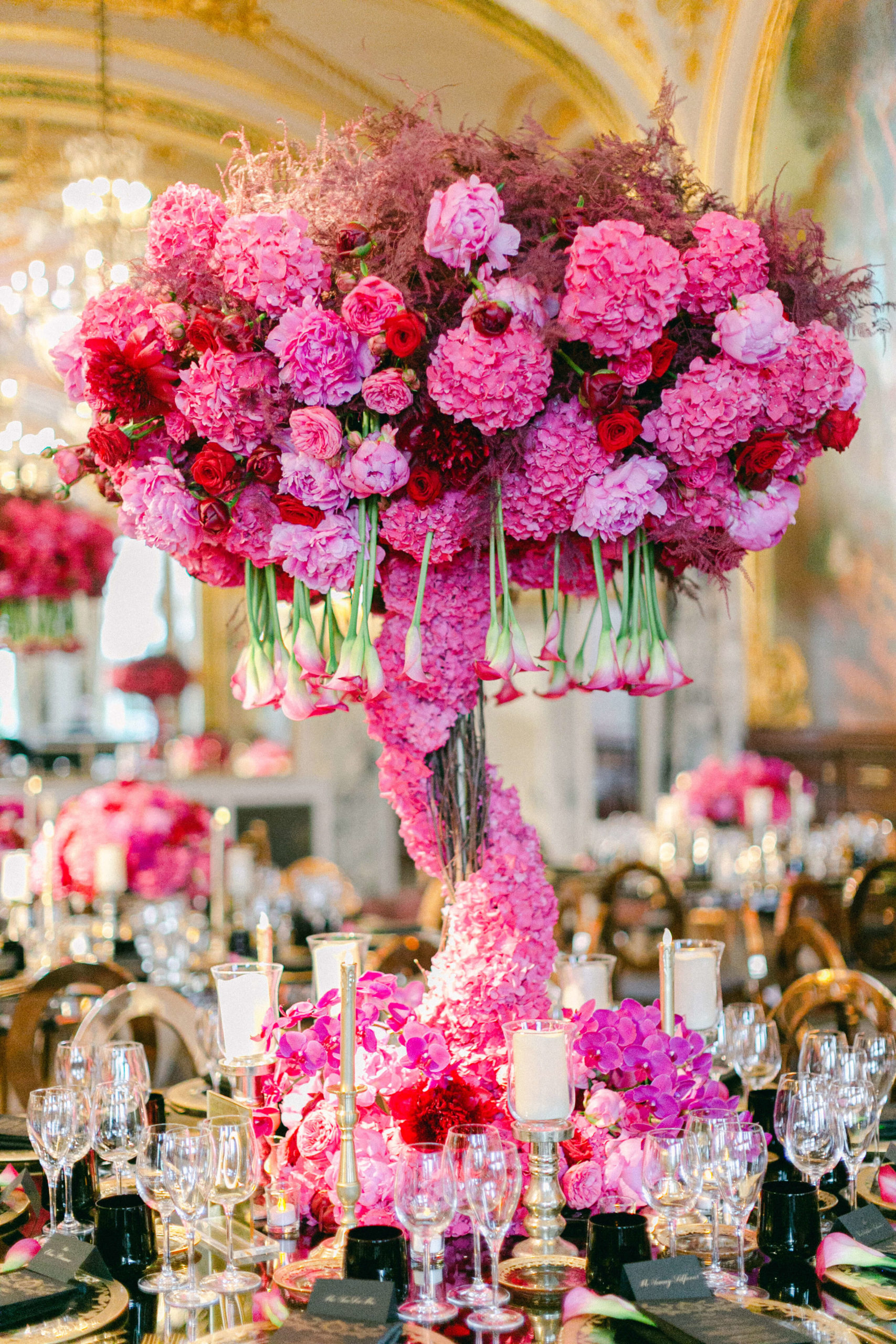 table florals by top wedding planner Sarah Haywood